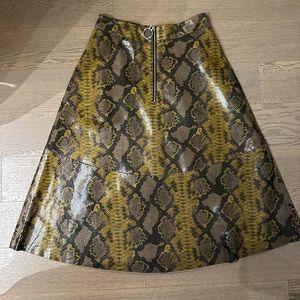 Midi skirt faux snake animal - Zara